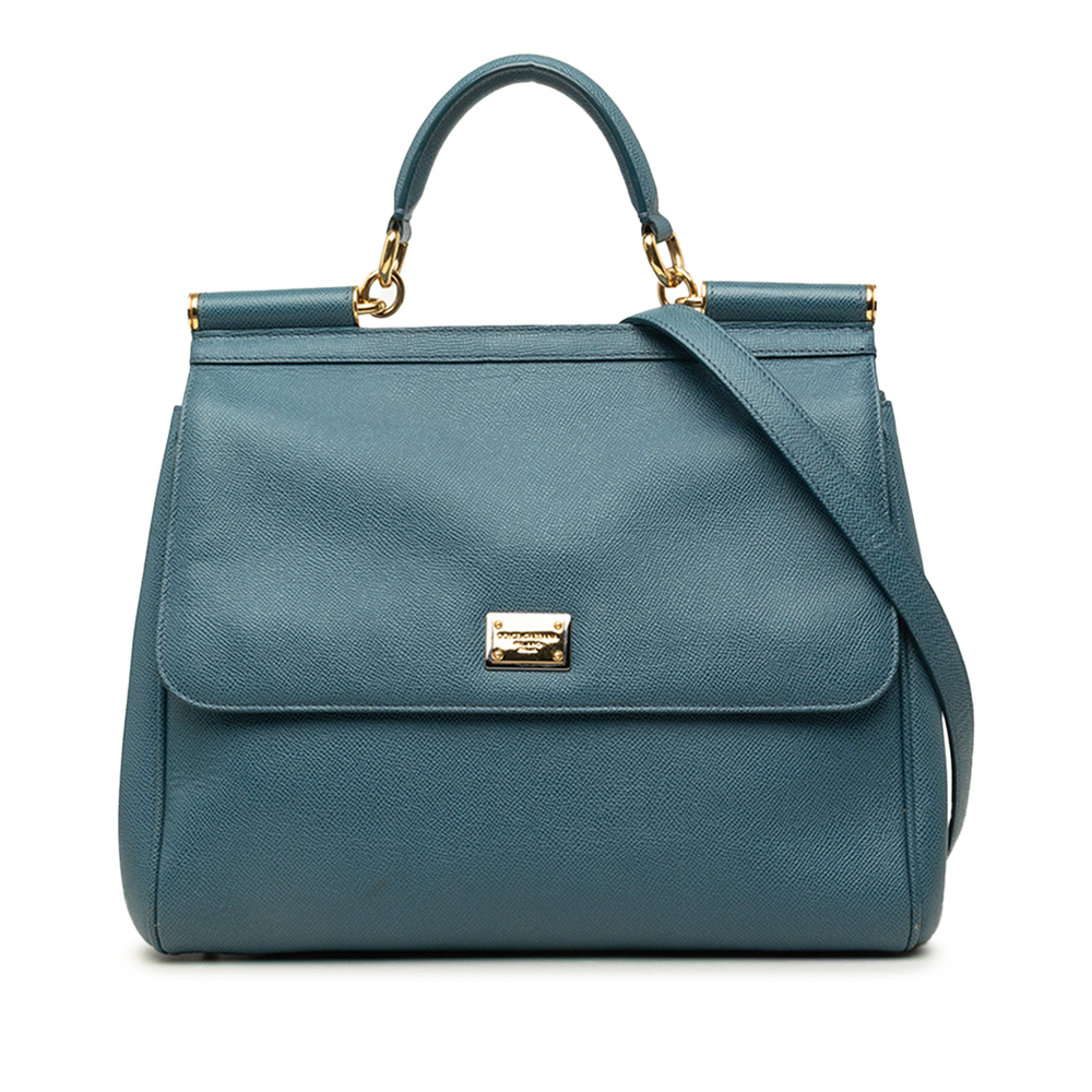 Pre-Loved Dolce & Gabbana Large Dauphine Calfskin Miss Sicily Satchel